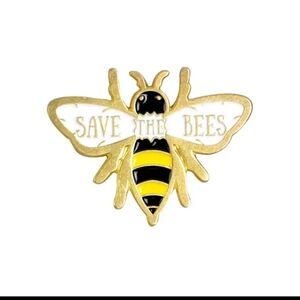 SAVE the bees alloy honey bee stick pin